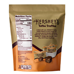 HERSHEY’S Toffee Truffles Candy Bag, 9 oz