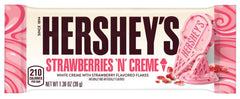 HERSHEY'S Strawberries 'N' Creme Ice Cream Flavored Standard Size Candy Bar, 1.38oz (24 Count)