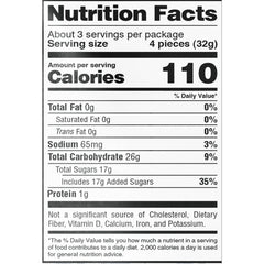 Sour Strips Rainbow Candy Peg Bag, 3.4oz