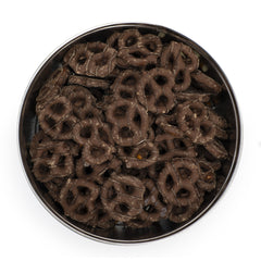 HERSHEY'S Milk Chocolate Dipped Pretzels 16oz Candy Tin
