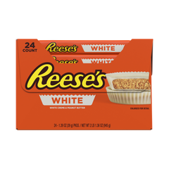 REESE'S White Creme Peanut Butter Cups, 1.39 oz (24 Count)