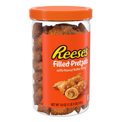 REESE'S Peanut Butter Filled Pretzels Jar,  18 oz